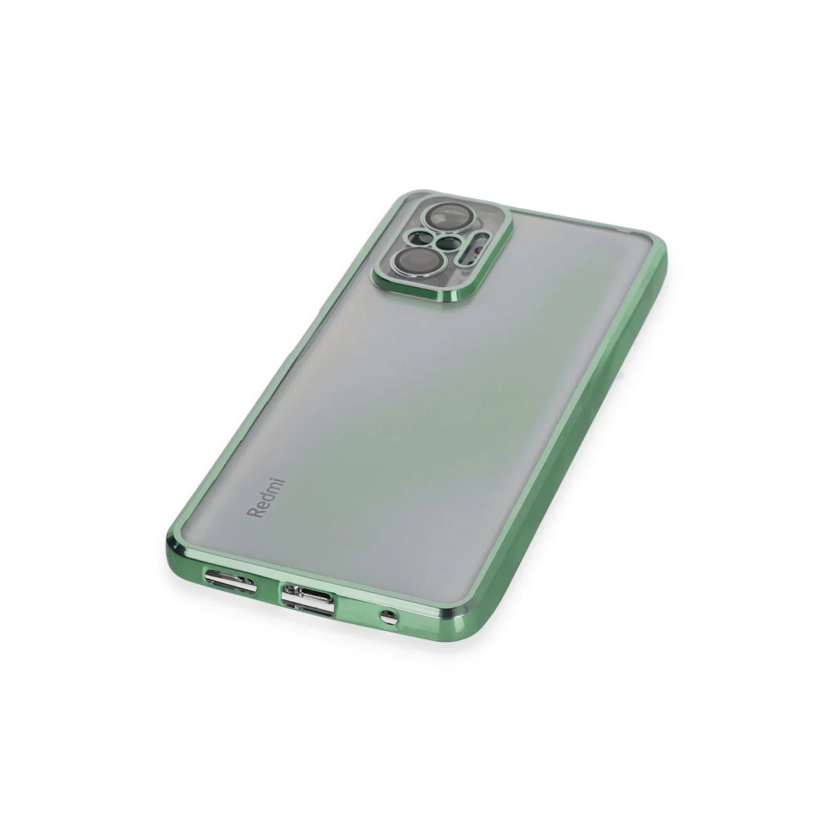 Xiaomi Redmi Note 10 Pro Kılıf Razer Lensli Silikon - Yeşil