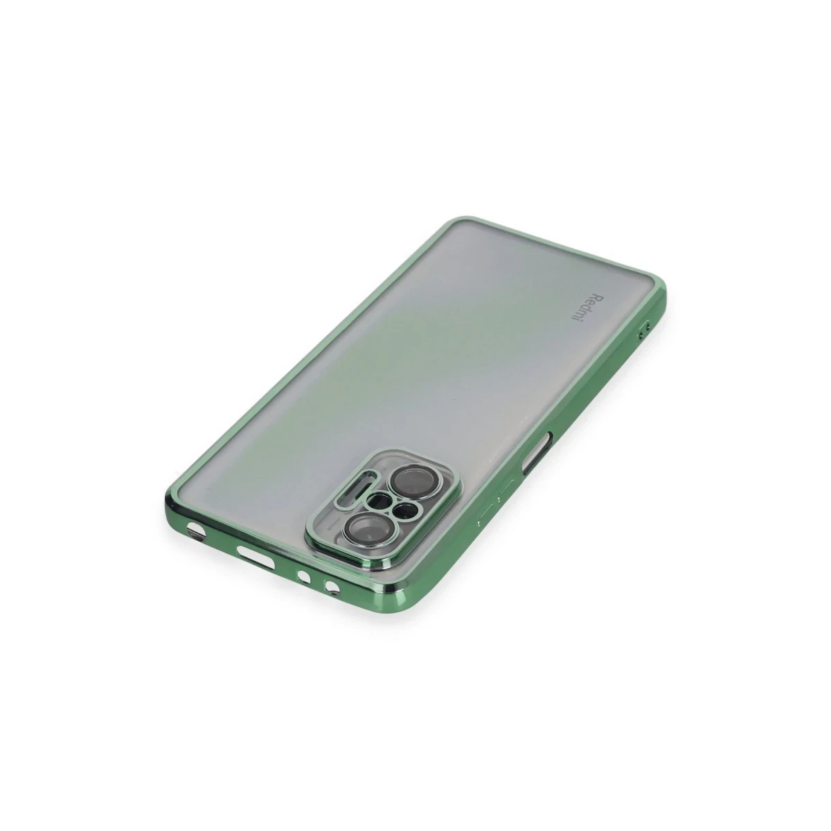 Xiaomi Redmi Note 10 Pro Kılıf Razer Lensli Silikon - Yeşil