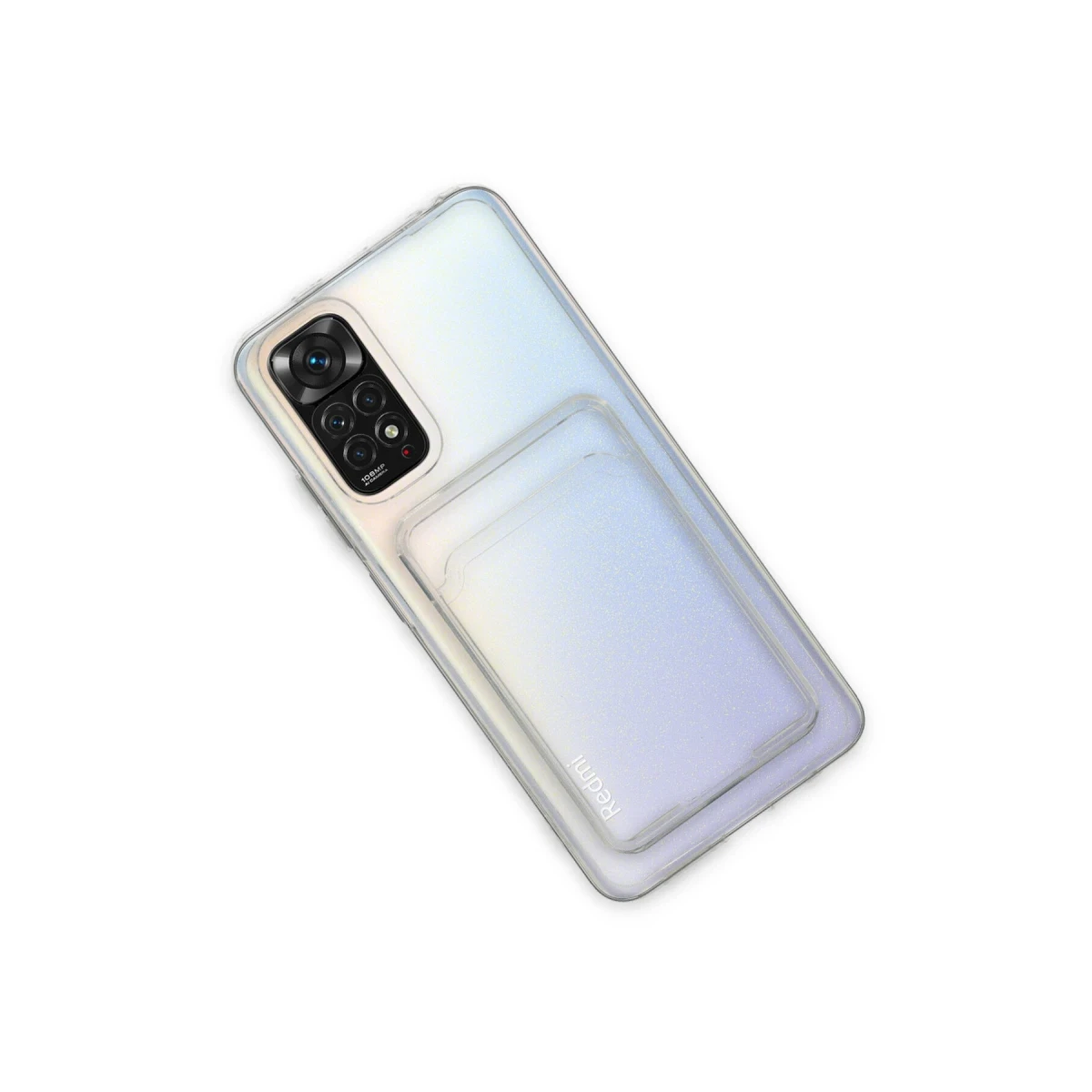 Xiaomi Redmi Note 11 Kılıf Kart Şeffaf Silikon - Şeffaf