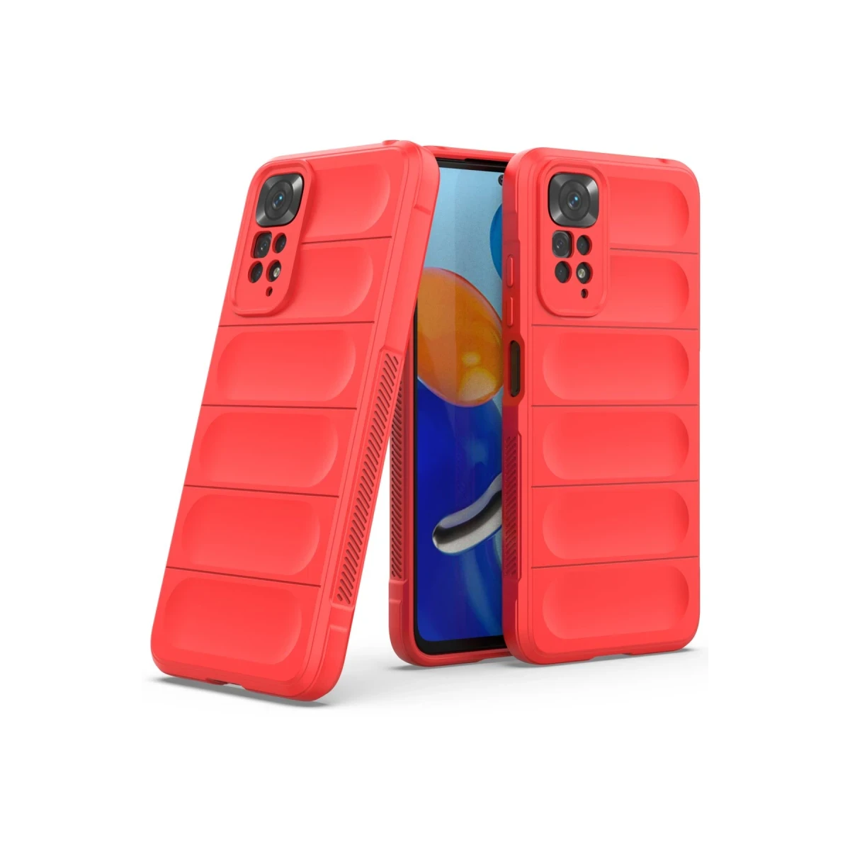 Xiaomi Redmi Note 11 Kılıf Optimum Silikon - Kırmızı