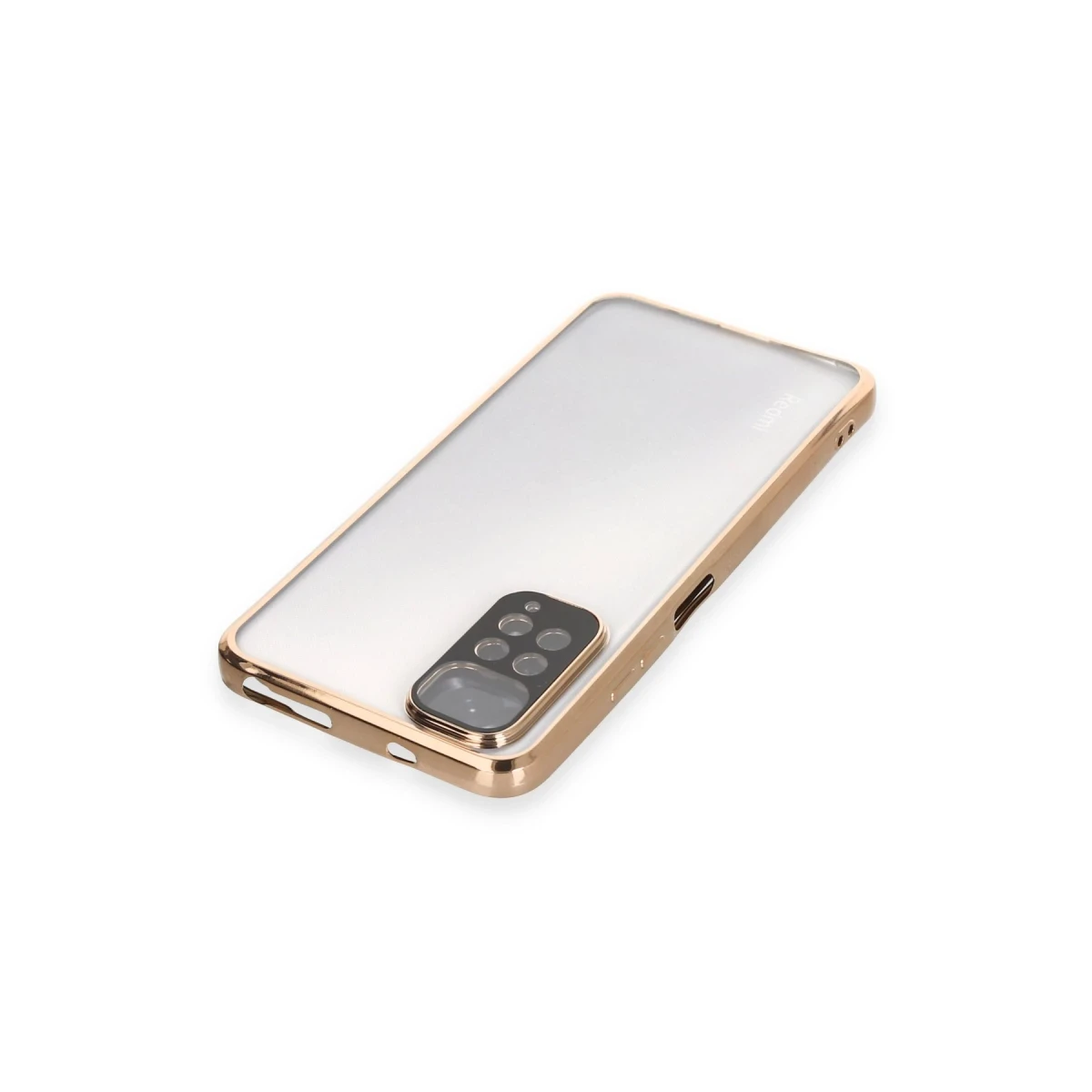 Xiaomi Redmi Note 11 Kılıf Razer Lensli Silikon - Gold
