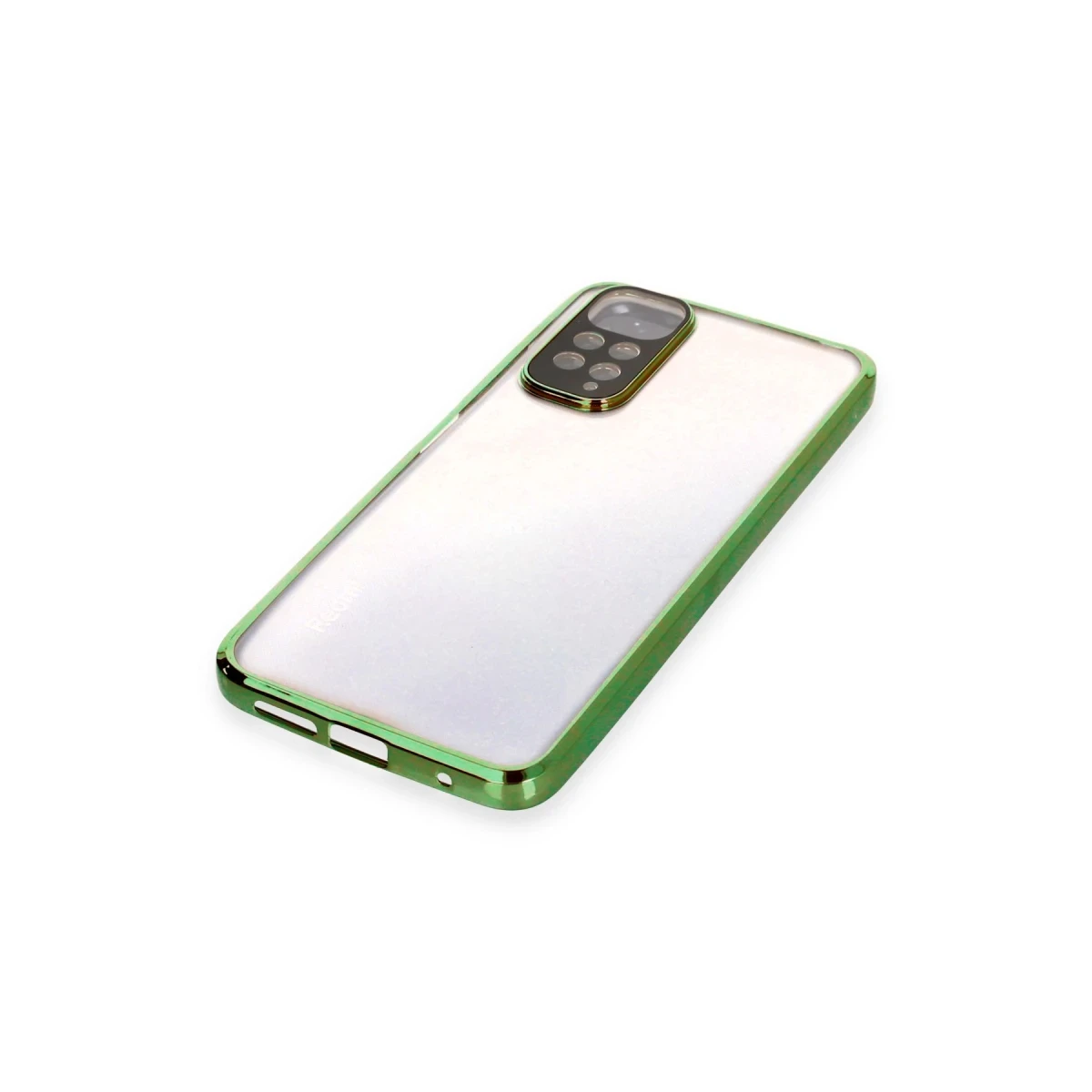 Xiaomi Redmi Note 11 Kılıf Razer Lensli Silikon - Yeşil