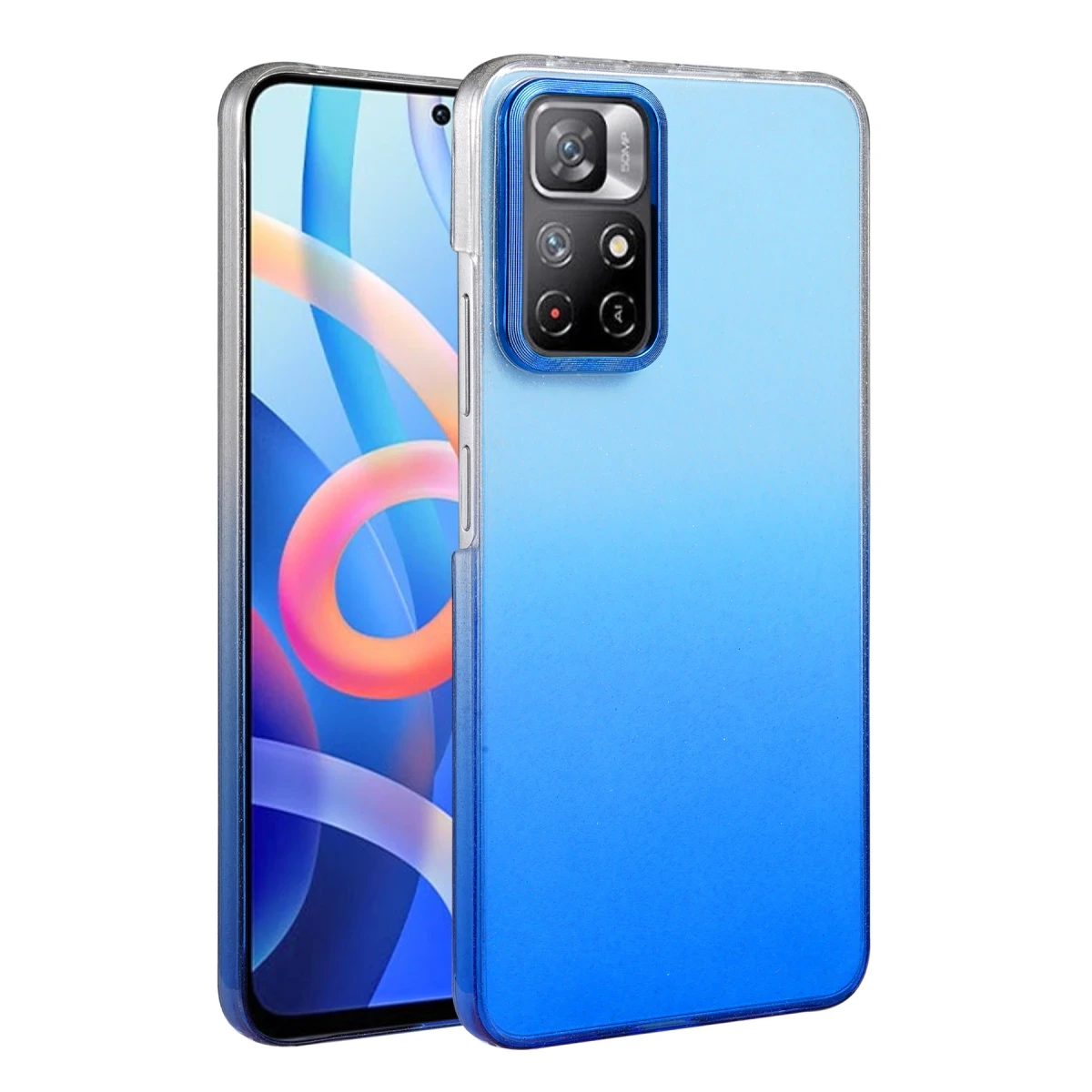 Xiaomi Redmi Note 11 Pro Glossy Kapak - Mavi