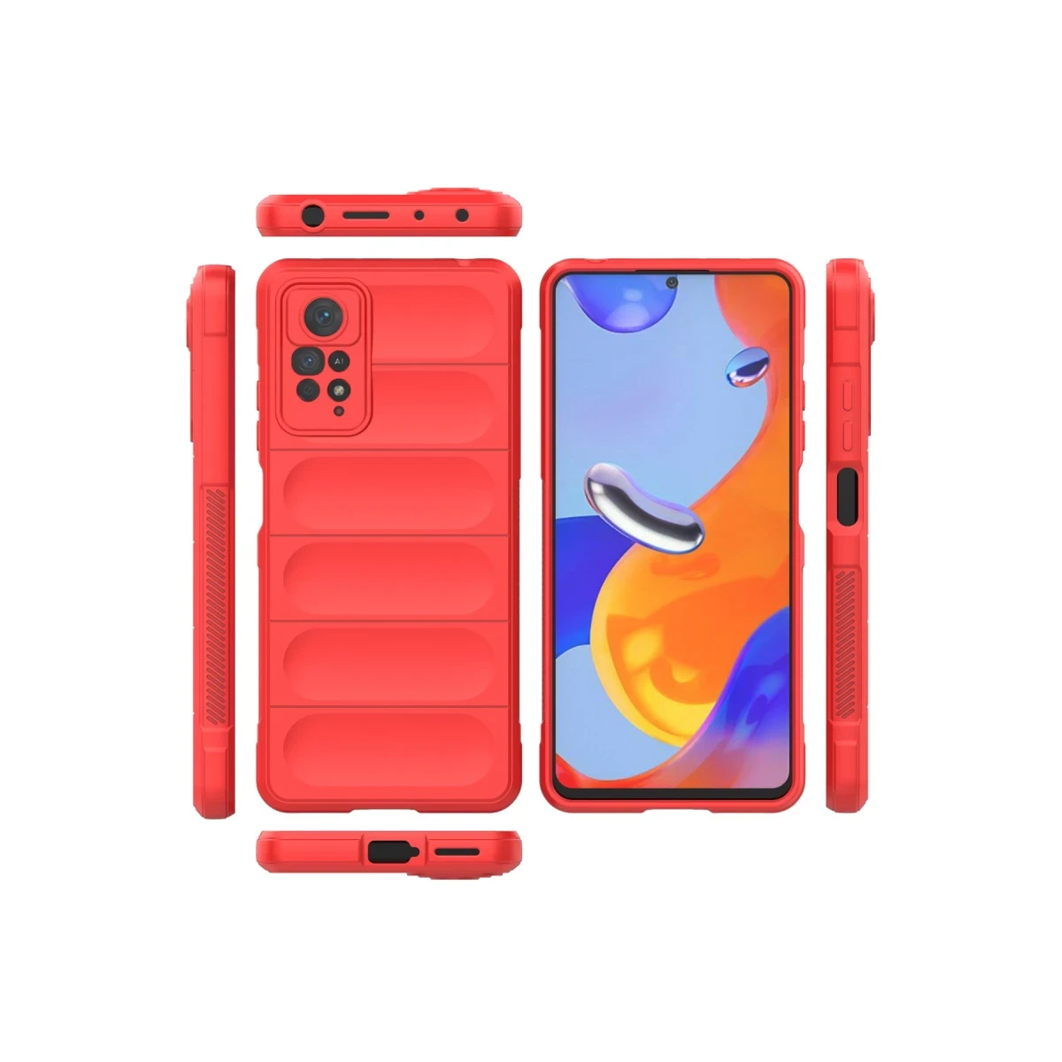 Xiaomi Redmi Note 11 Pro Kılıf Optimum Silikon - Kırmızı