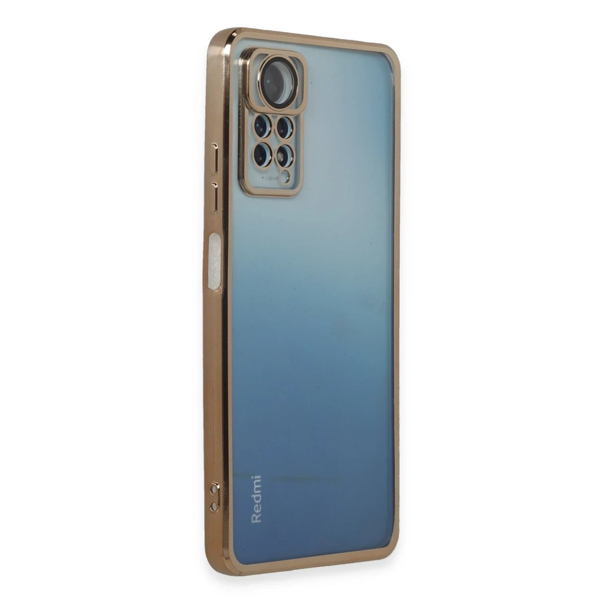 Xiaomi Redmi Note 11 Pro Kılıf Razer Lensli Silikon - Gold