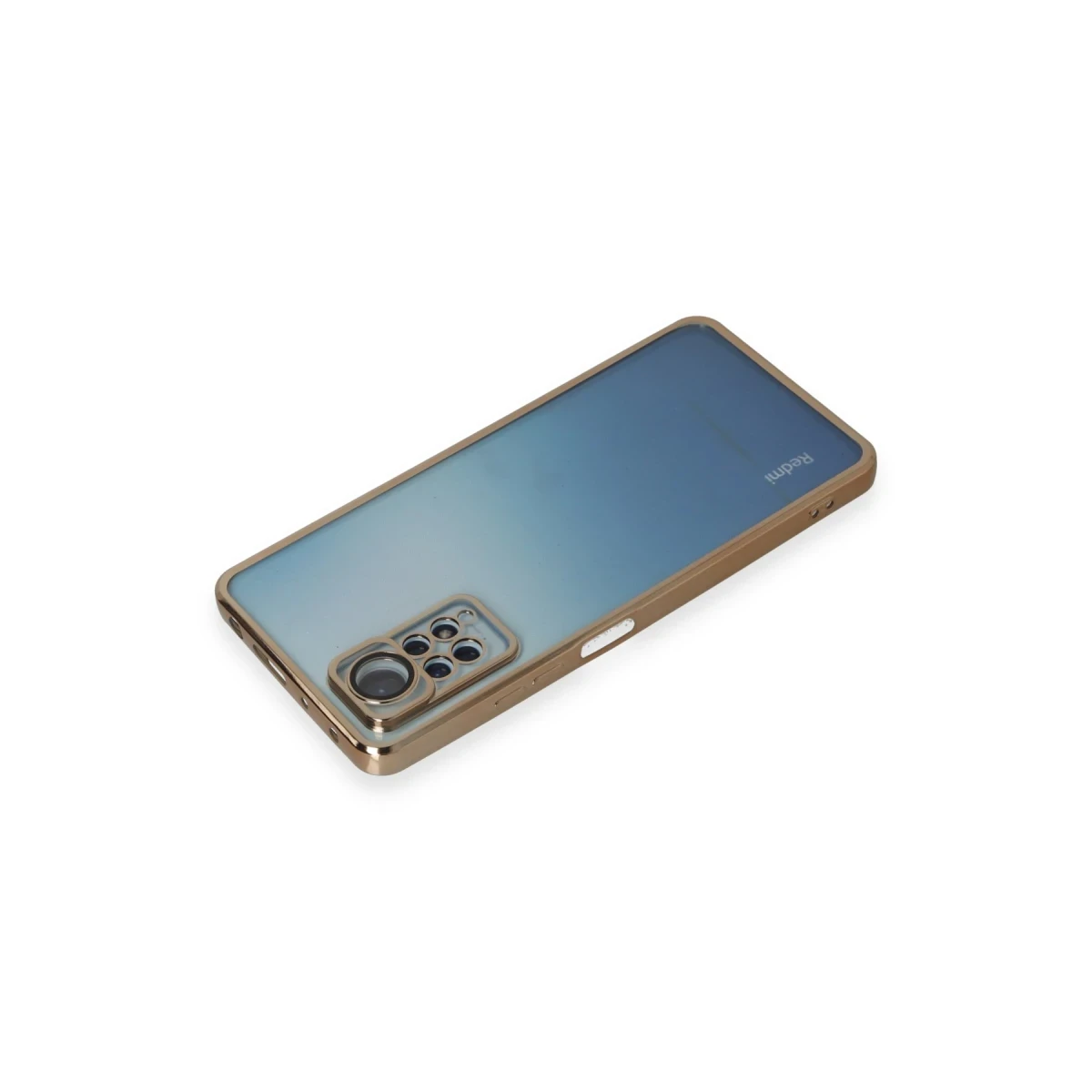 Xiaomi Redmi Note 11 Pro Kılıf Razer Lensli Silikon - Gold