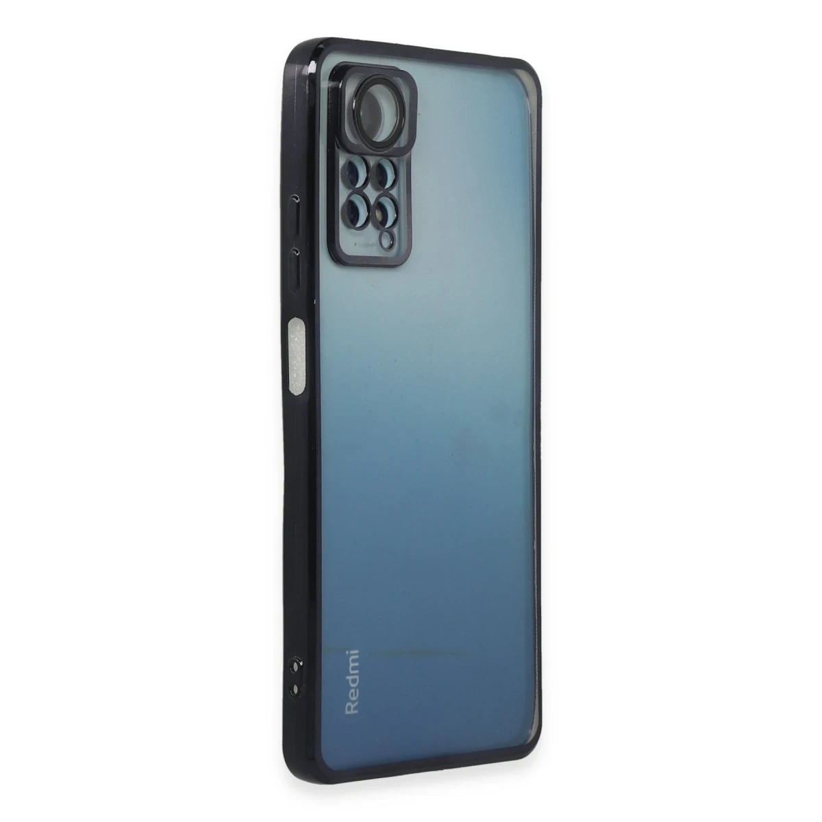 Xiaomi Redmi Note 11 Pro Kılıf Razer Lensli Silikon - Siyah
