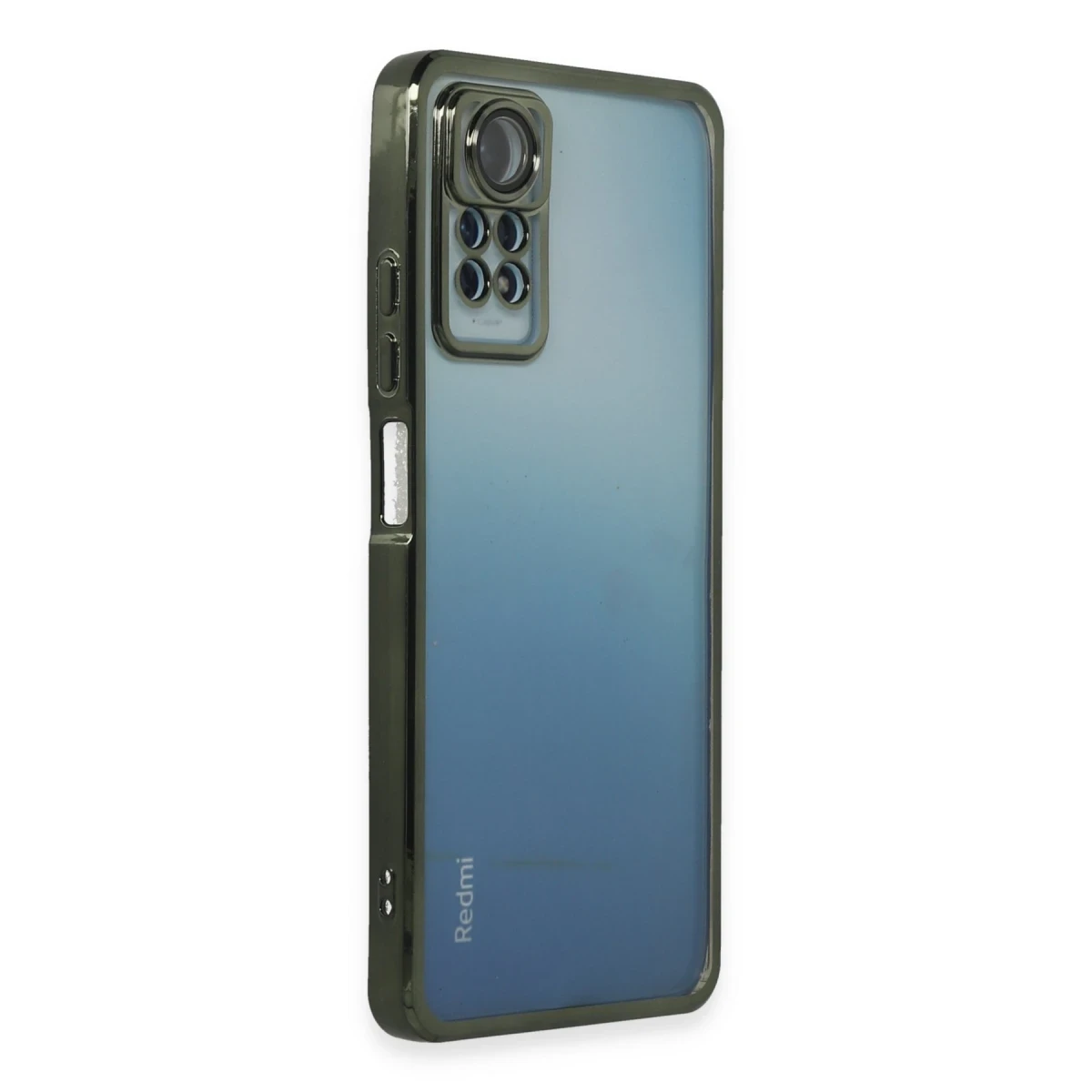Xiaomi Redmi Note 11 Pro Kılıf Razer Lensli Silikon - Yeşil