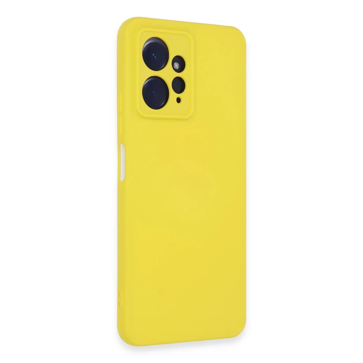 Xiaomi Redmi Note 12 4G Kılıf Nano içi Kadife Silikon - Sarı