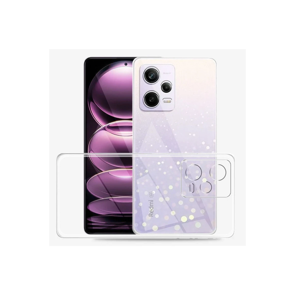 Xiaomi Redmi Note 12 5G Kılıf Lüx Şeffaf Silikon