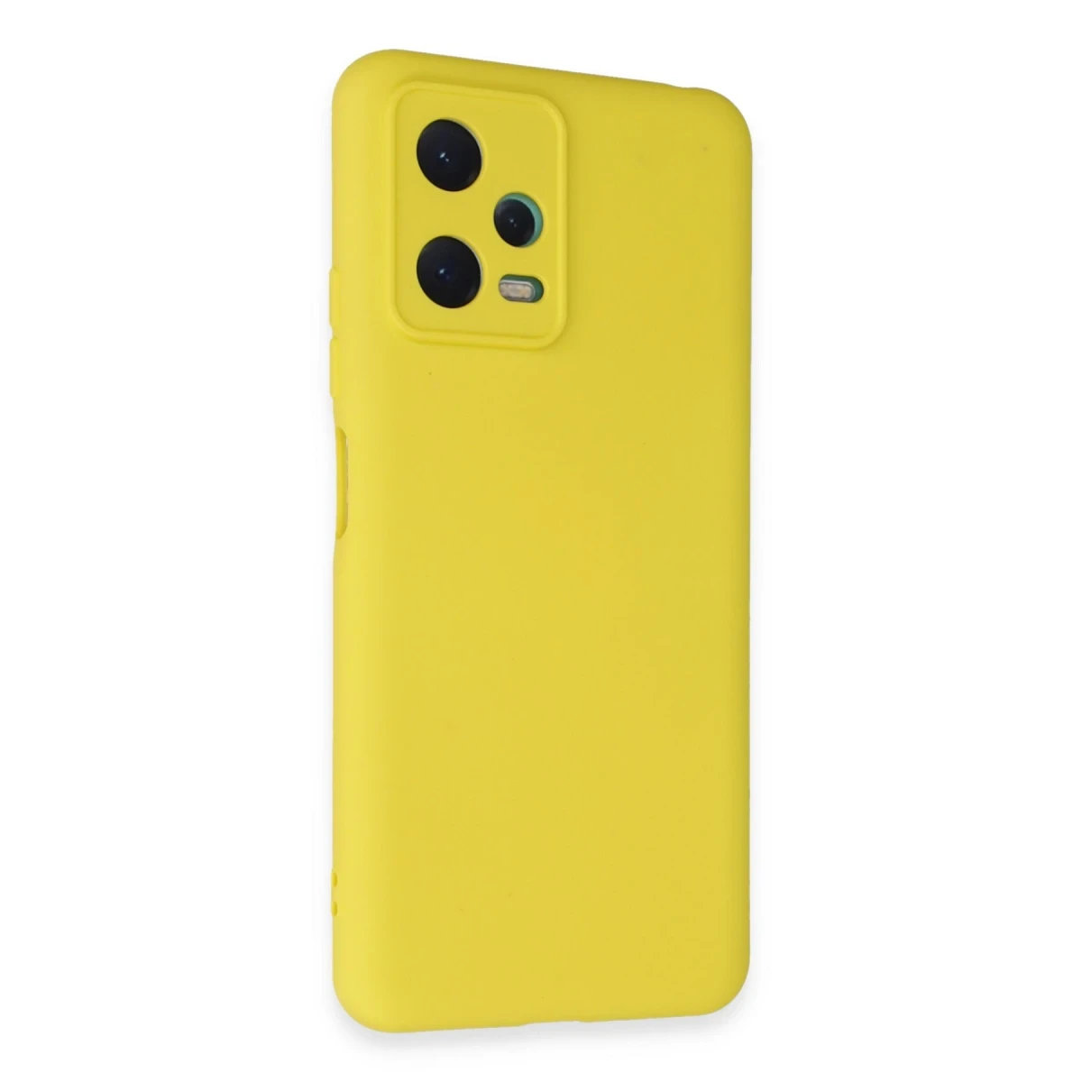 Xiaomi Redmi Note 12 5G Kılıf Nano içi Kadife Silikon - Sarı