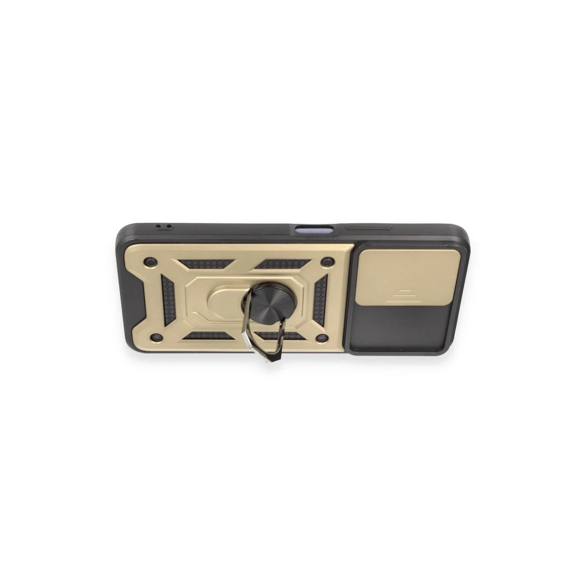 Xiaomi Redmi Note 12 5G Kılıf Pars Lens Yüzüklü Silikon - Gold