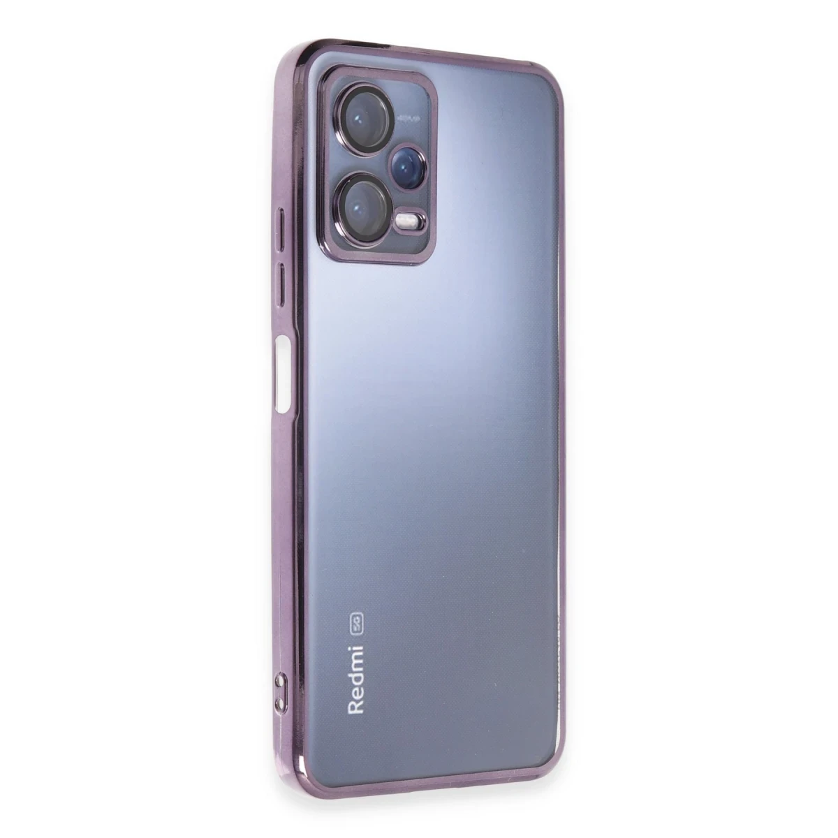 Xiaomi Redmi Note 12 5G Kılıf Razer Lensli Silikon - Mor