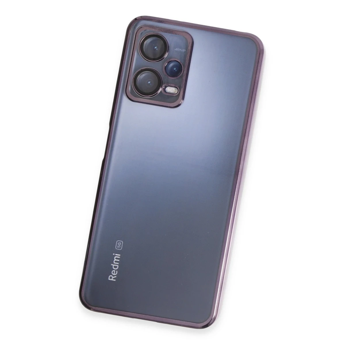 Xiaomi Redmi Note 12 5G Kılıf Razer Lensli Silikon - Mor