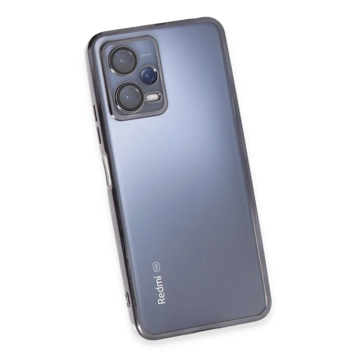 Xiaomi Redmi Note 12 5G Kılıf Razer Lensli Silikon - Siyah