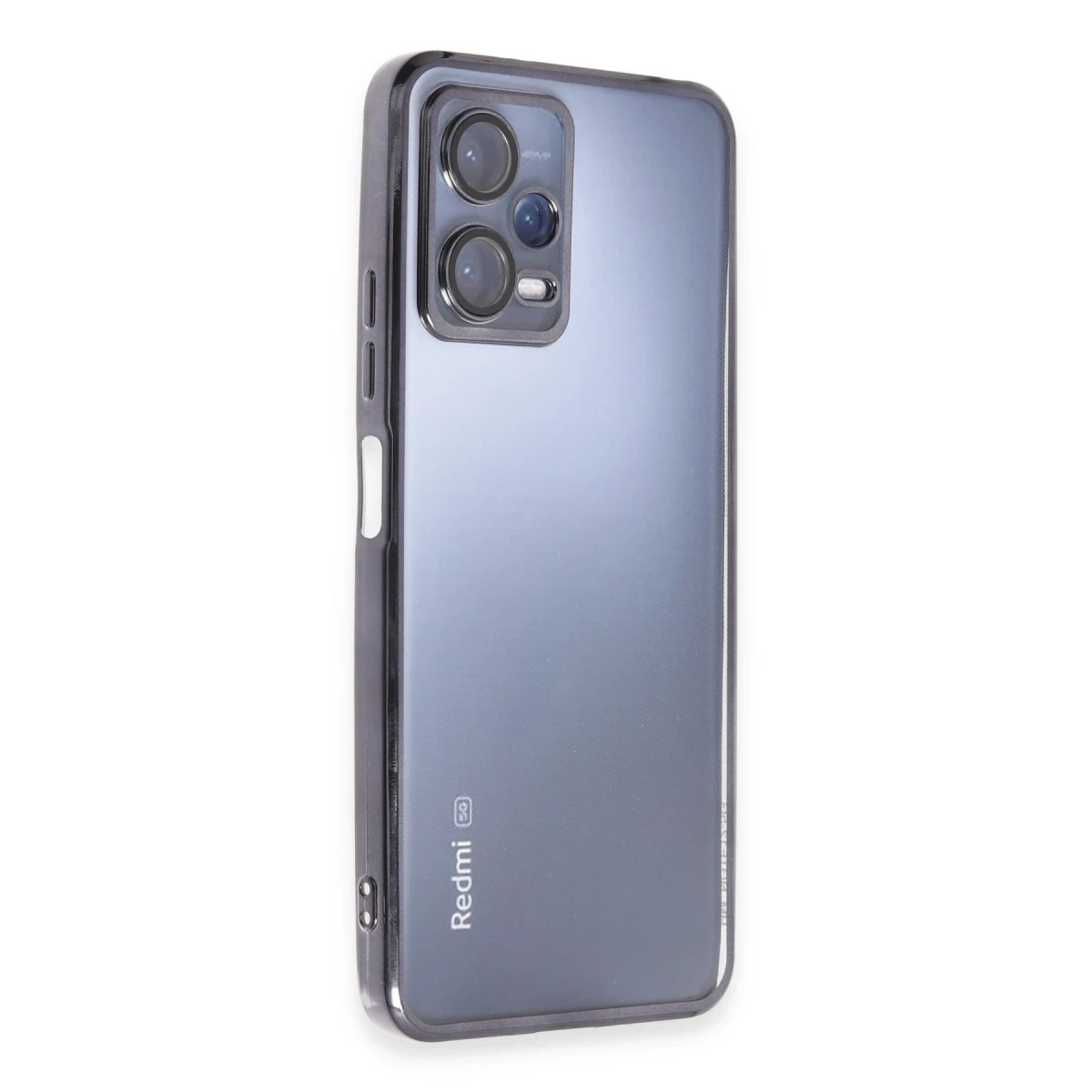 Xiaomi Redmi Note 12 5G Kılıf Razer Lensli Silikon - Siyah