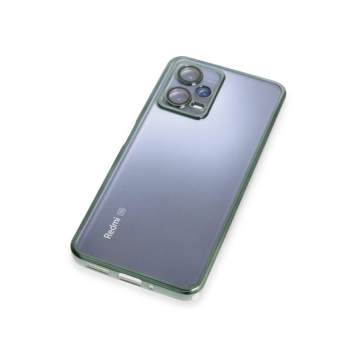 Xiaomi Redmi Note 12 5G Kılıf Razer Lensli Silikon - Yeşil