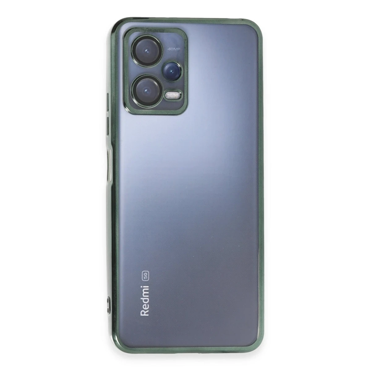 Xiaomi Redmi Note 12 5G Kılıf Razer Lensli Silikon - Yeşil