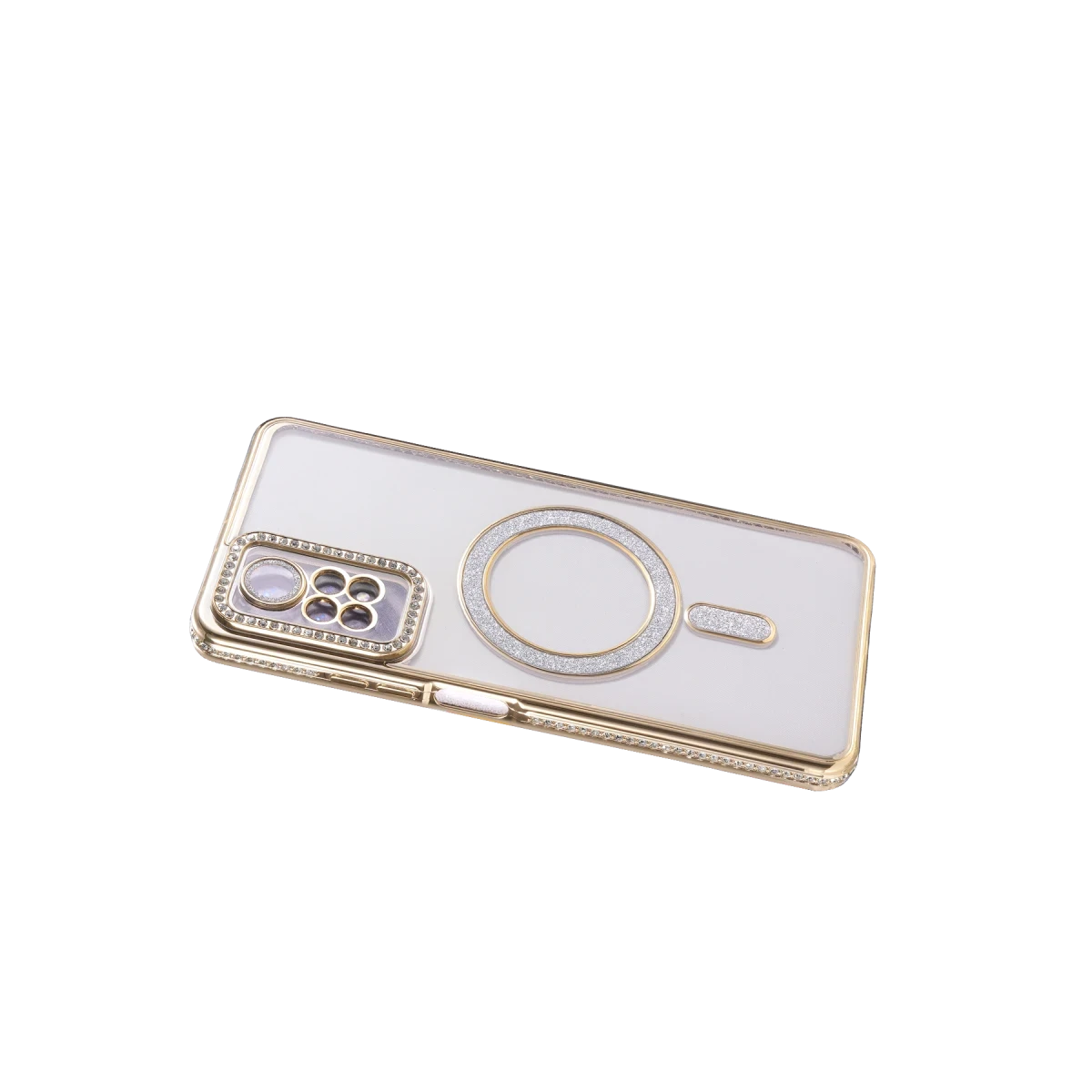 Xiaomi Redmi Note 12 Pro 4G Joke Simli Magneticsafe Kılıf - Gold