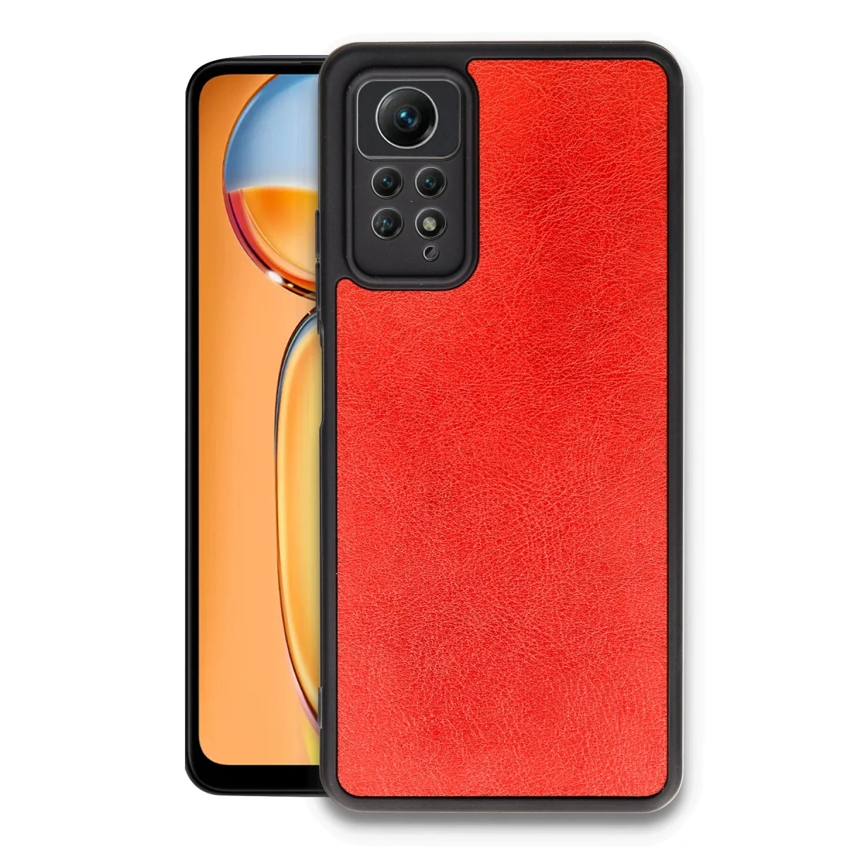 Xiaomi Redmi Note 12 Pro 4G Kılıf Aras Deri Kapak - Kırmızı