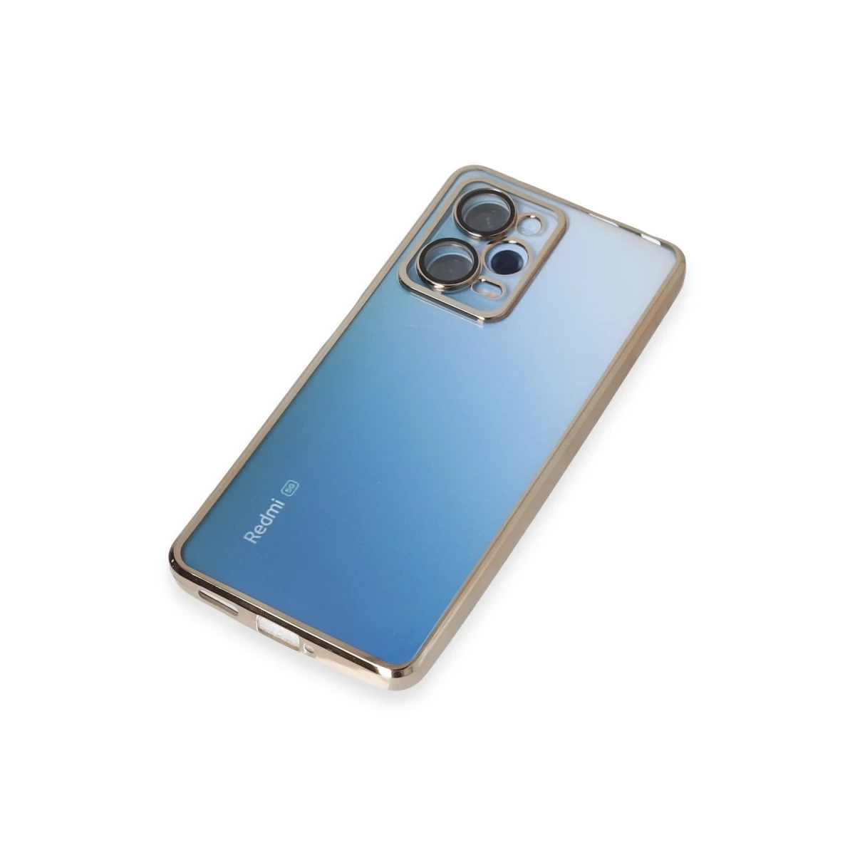 Xiaomi Redmi Note 12 Pro 5G Kılıf Razer Lensli Silikon - Gold