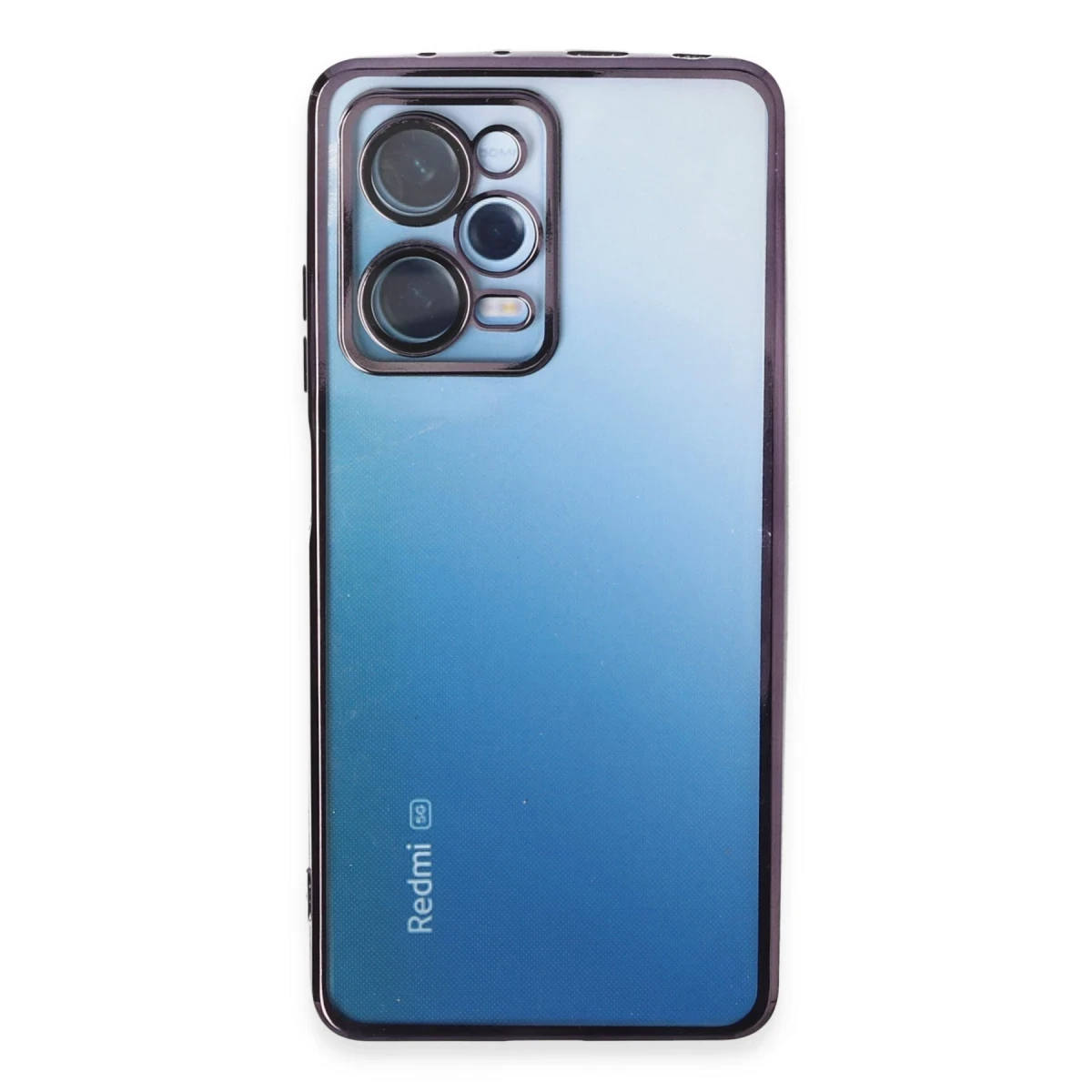Xiaomi Redmi Note 12 Pro 5G Kılıf Razer Lensli Silikon - Mor
