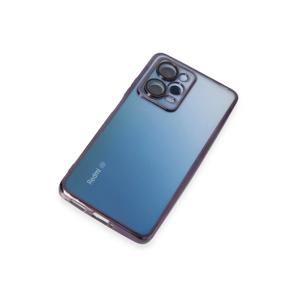 Xiaomi Redmi Note 12 Pro 5G Kılıf Razer Lensli Silikon - Mor