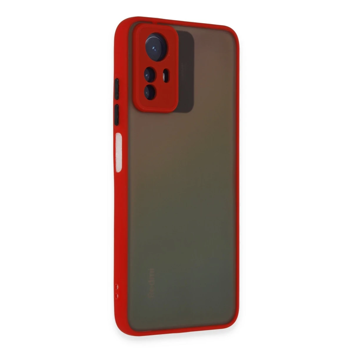 Xiaomi Redmi Note 12S Kılıf Montreal Silikon Kapak - Kırmızı