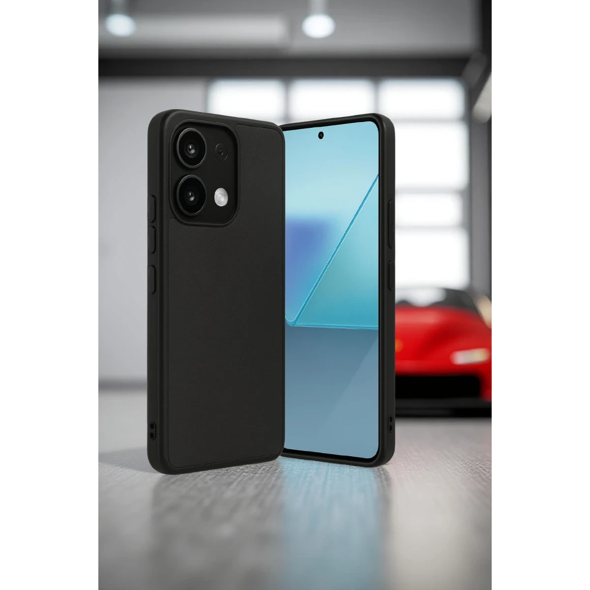 Xiaomi Redmi Note 13 4G Kılıf Aras Deri Kapak - Siyah