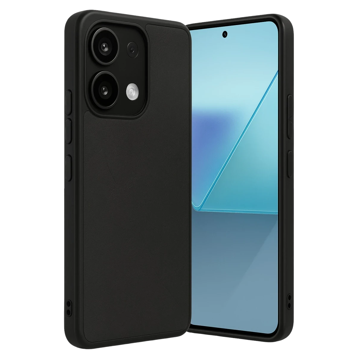 Xiaomi Redmi Note 13 4G Kılıf Aras Deri Kapak - Siyah