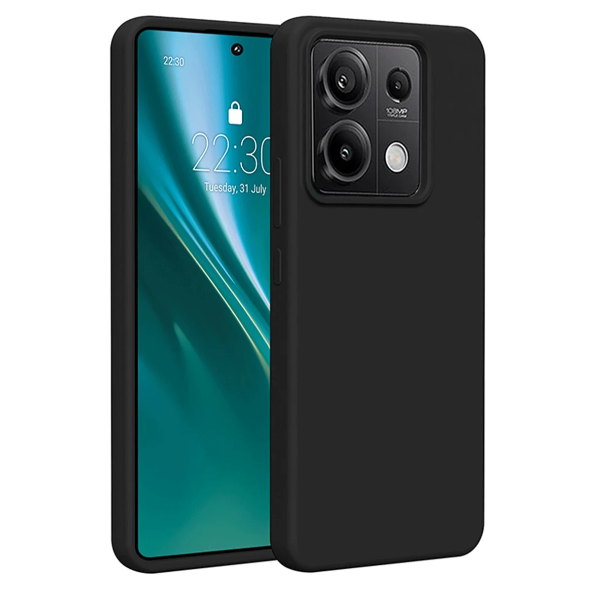Xiaomi Redmi Note 13 4G Kılıf First Silikon - Siyah