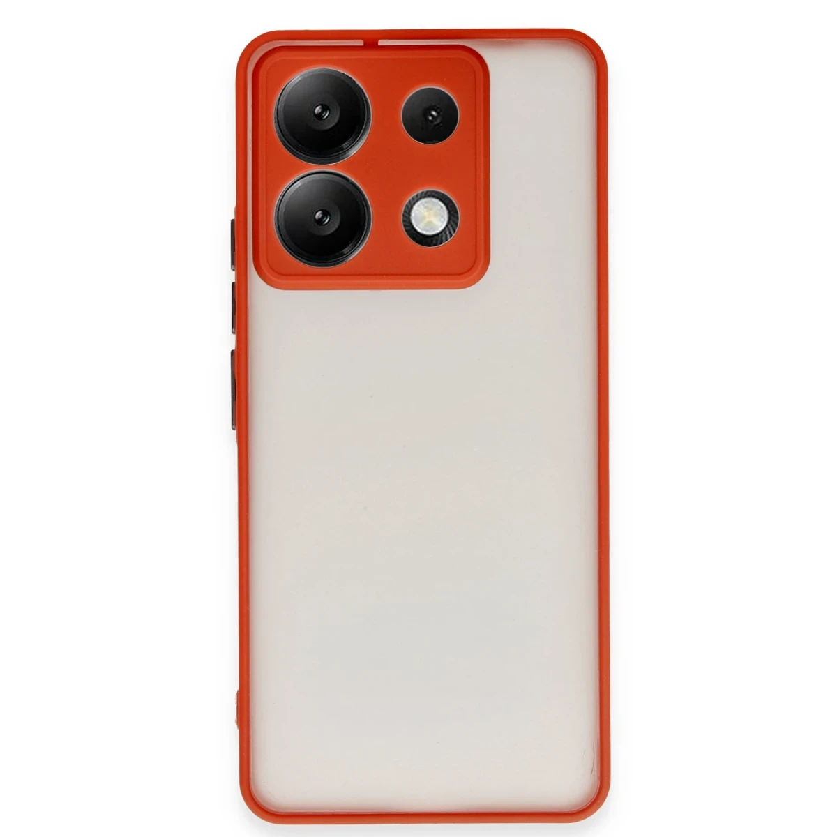 Xiaomi Redmi Note 13 5G Kılıf Montreal Silikon Kapak - Kırmızı