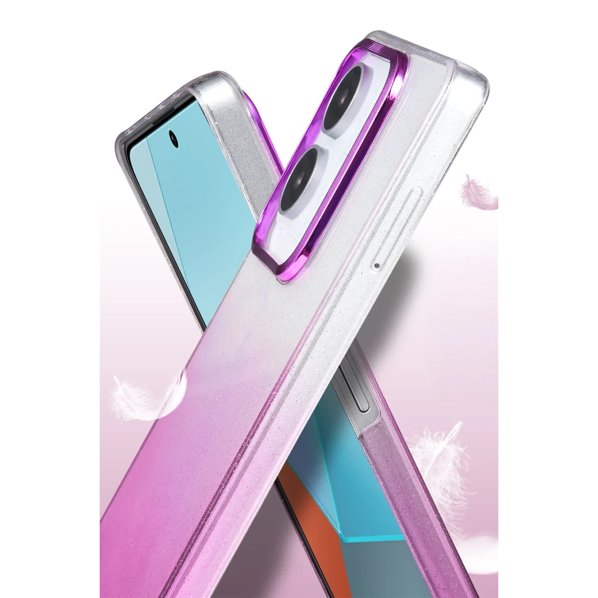Xiaomi Redmi Note 13 Pro 4G Glossy Kapak - Pembe