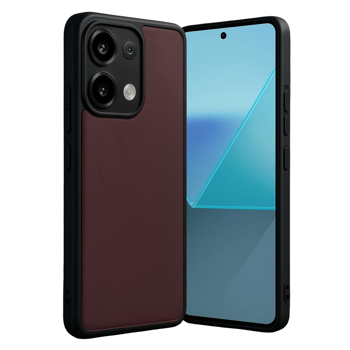 Xiaomi Redmi Note 13 Pro 4G Kılıf Aras Deri Kapak - Bordo