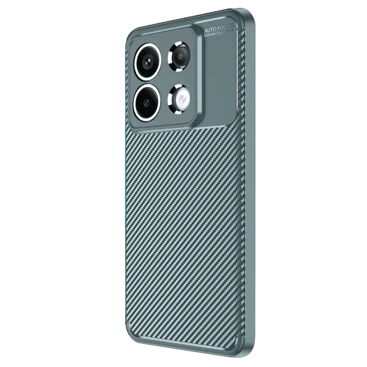 Xiaomi Redmi Note 13 Pro 4G Kılıf Auto Focus Karbon Kapak - Gri