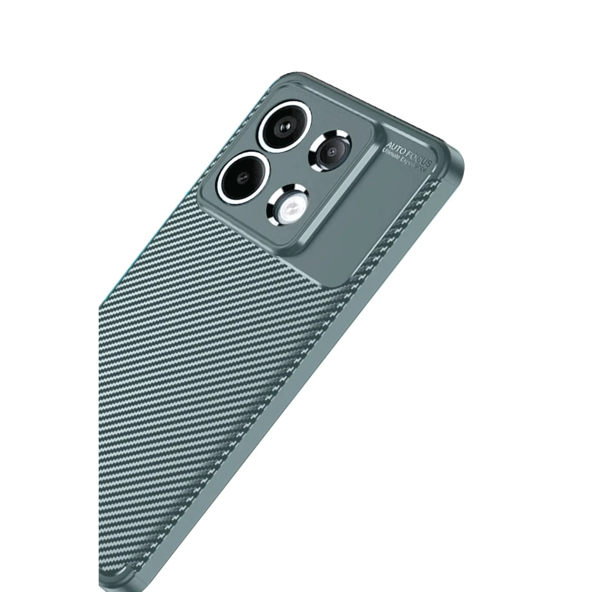 Xiaomi Redmi Note 13 Pro 4G Kılıf Auto Focus Karbon Kapak - Gri