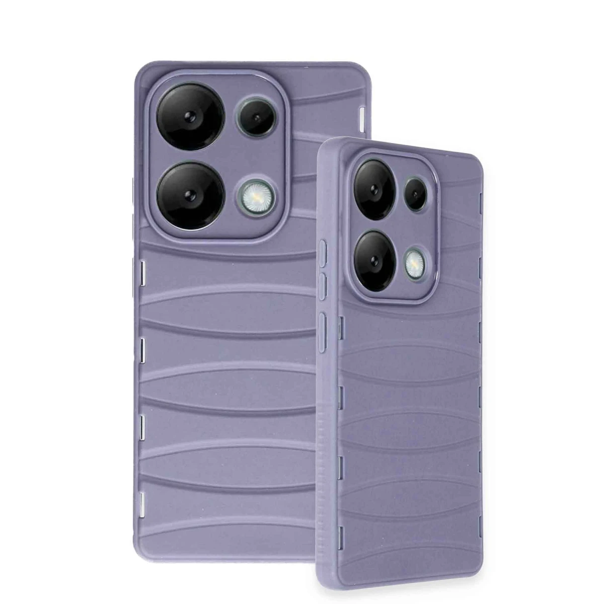Xiaomi Redmi Note 13 Pro 4G Kılıf Bibercas Silikon Kapak - Lila