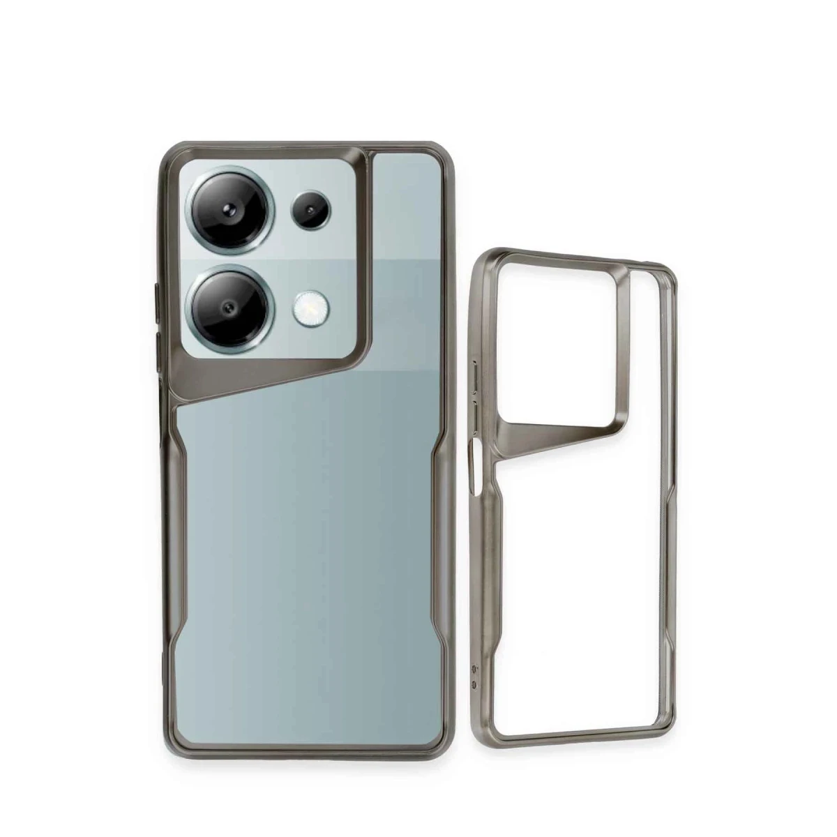 Xiaomi Redmi Note 13 Pro 4G Kılıf Boyi Silikon Kapak - Gümüş