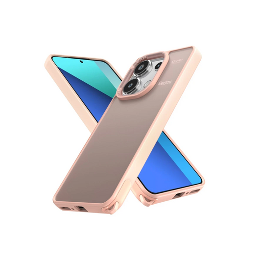 Xiaomi Redmi Note 13 Pro 4G Kılıf Elegant Kapak - Pudra