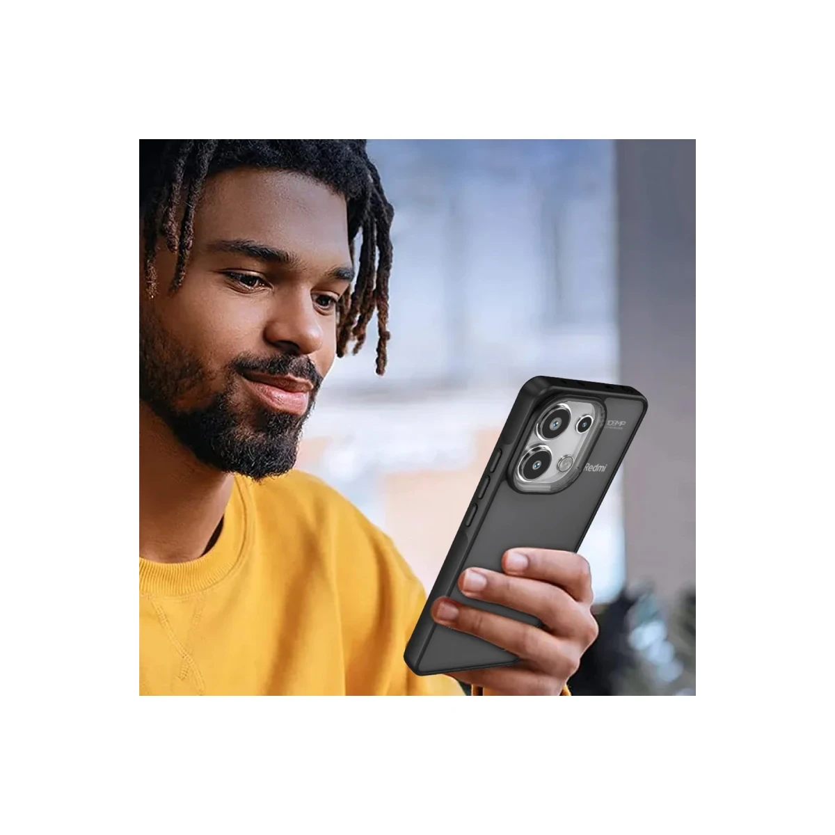 Xiaomi Redmi Note 13 Pro 4G Kılıf Elegant Kapak - Siyah