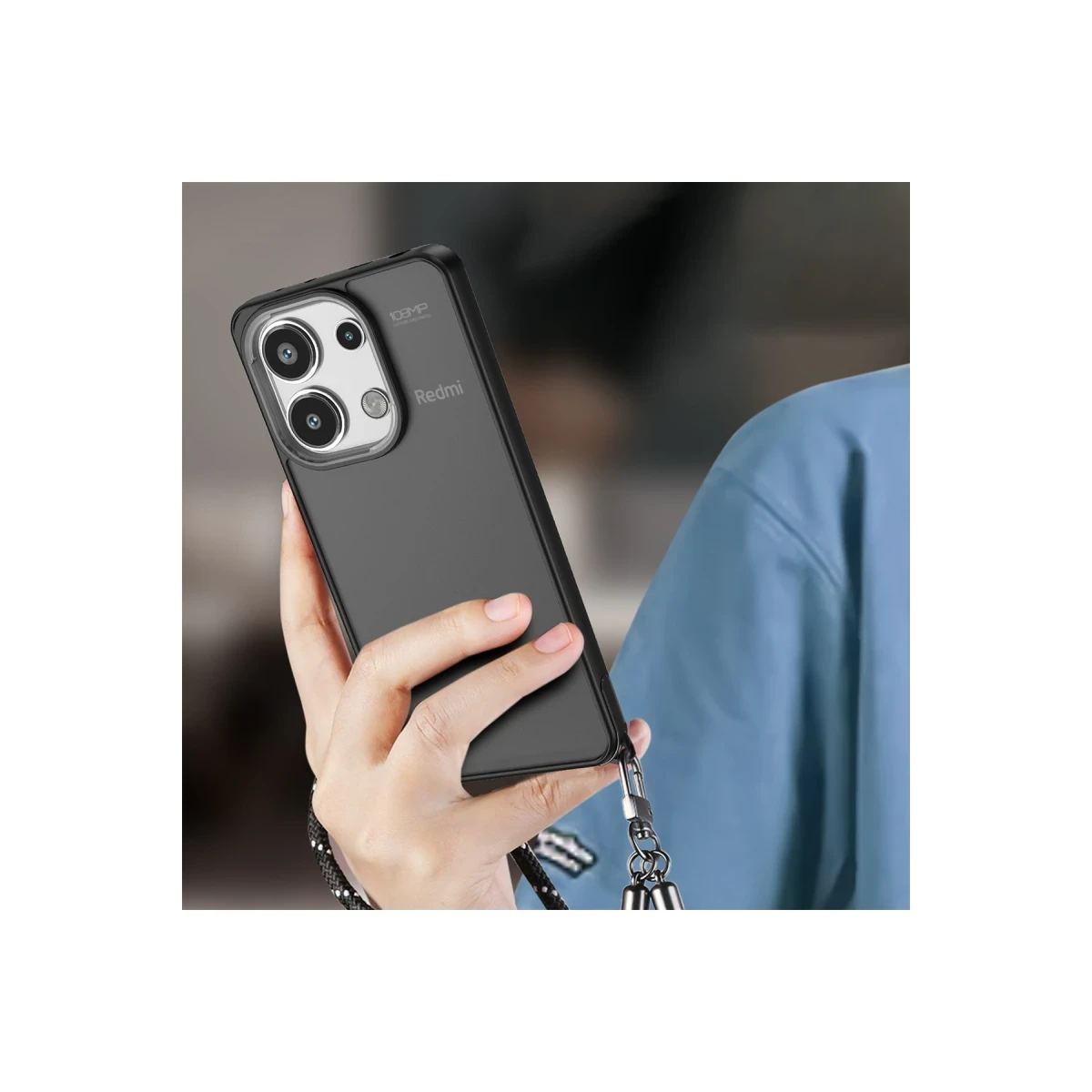 Xiaomi Redmi Note 13 Pro 4G Kılıf Elegant Kapak - Siyah
