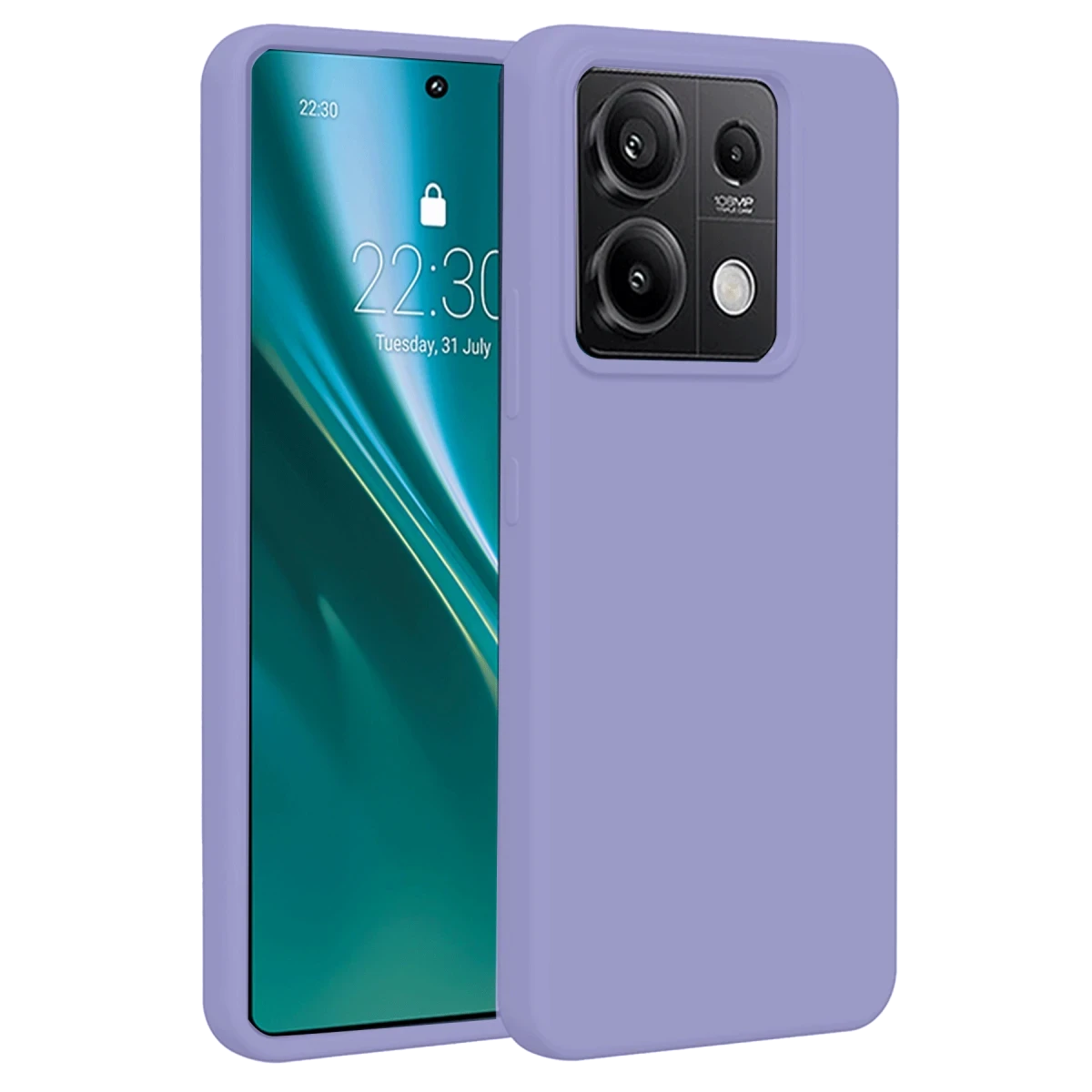 Xiaomi Redmi Note 13 Pro 4G Kılıf First Silikon - Lila