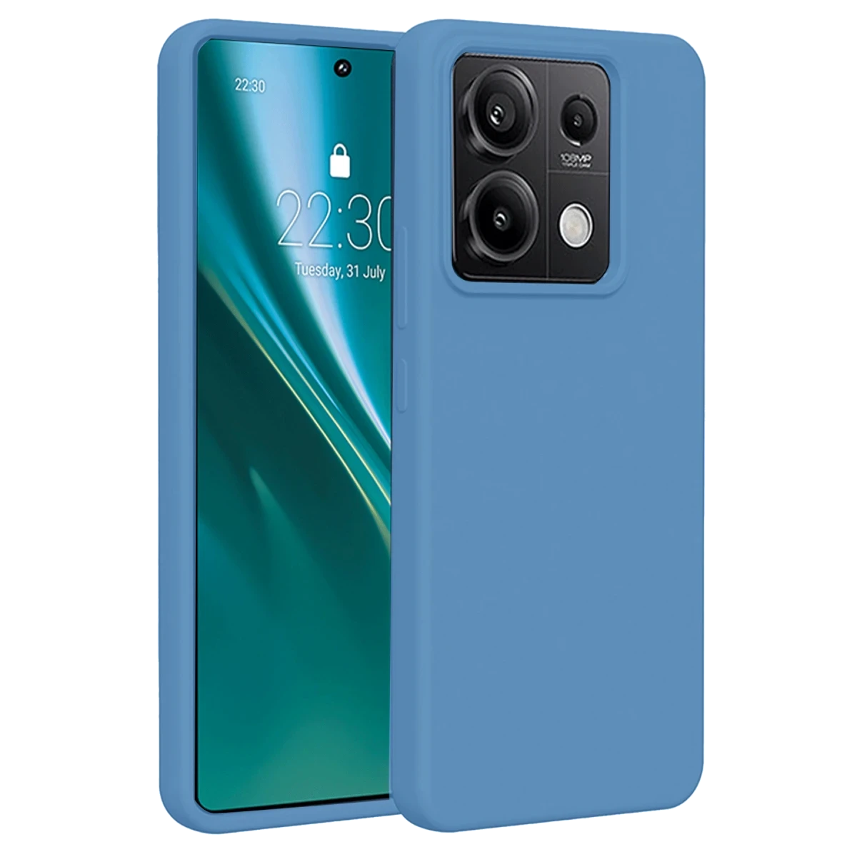 Xiaomi Redmi Note 13 Pro 4G Kılıf First Silikon - Mavi