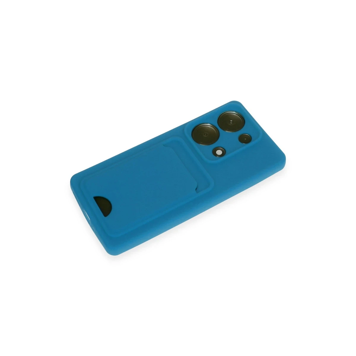 Xiaomi Redmi Note 13 Pro 4G Kılıf Kelvin Kartvizitli Silikon - Mavi