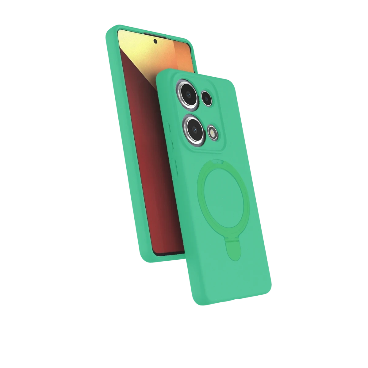 Xiaomi Redmi Note 13 Pro 4G Regal Magsafe Standlı Kapak - Yeşil