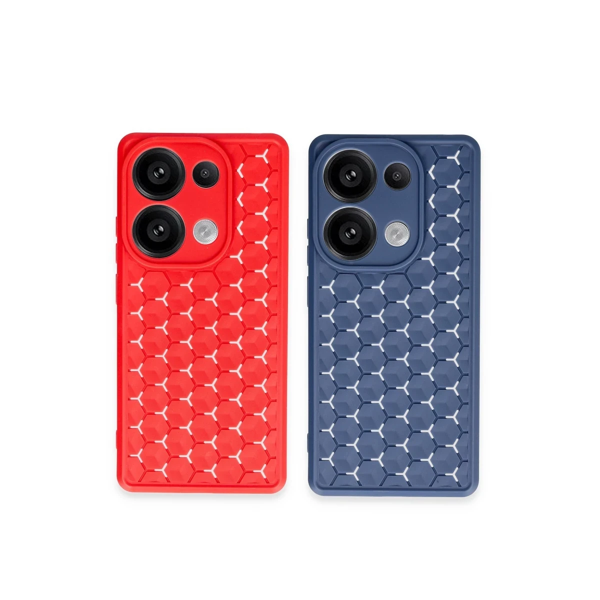 Xiaomi Redmi Note 13 Pro 5G Kılıf Petek Silikon Kapak - Lacivert