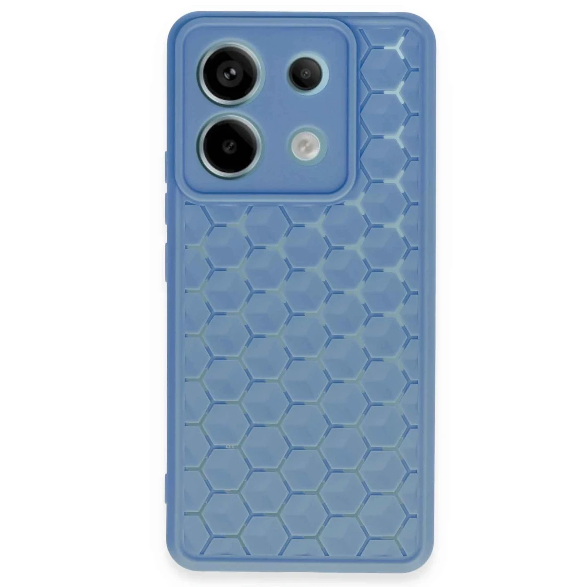 Xiaomi Redmi Note 13 Pro 5G Kılıf Petek Silikon Kapak - Mavi