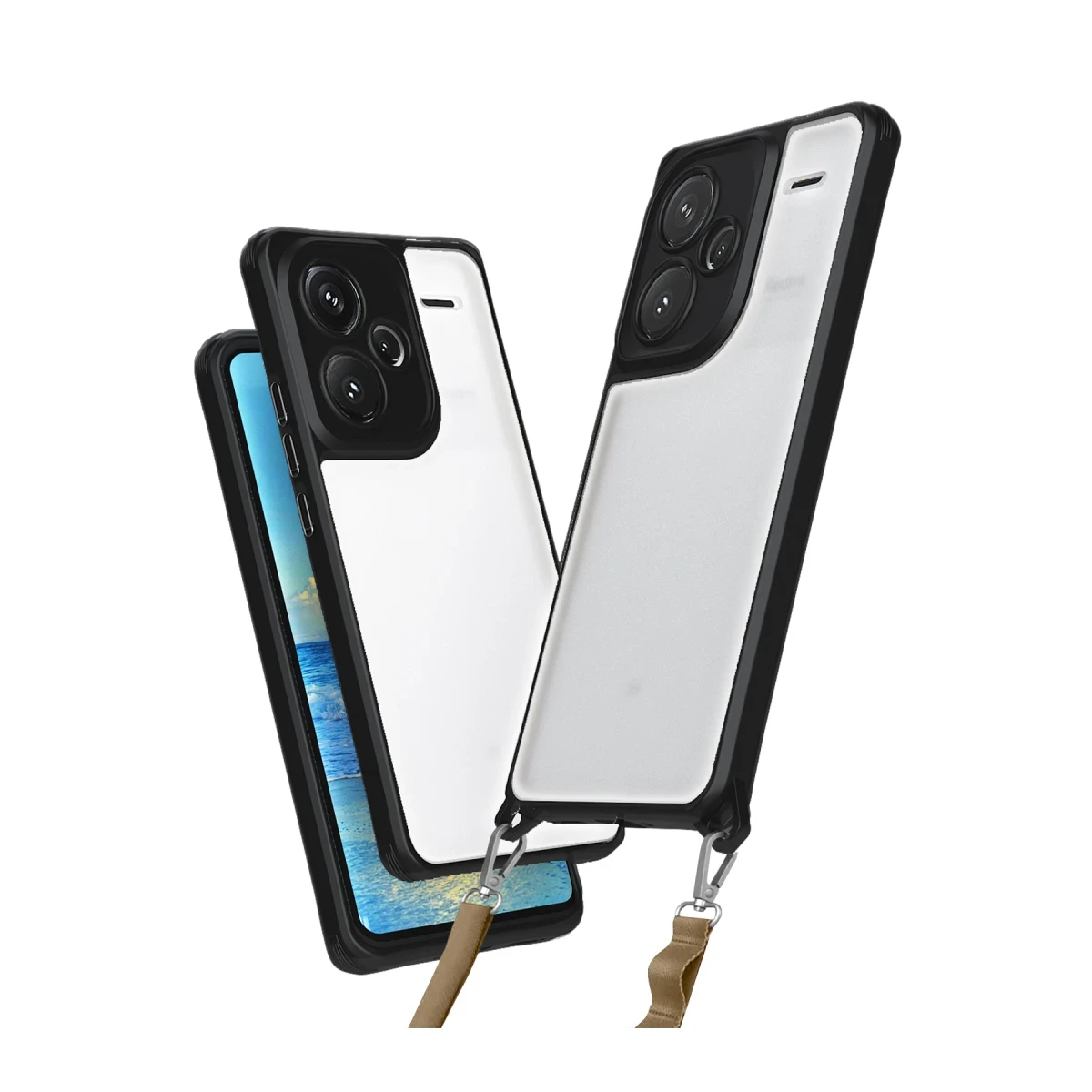 Xiaomi Redmi Note 13 Pro Plus Kılıf Penta Silikon Kılıf - Siyah
