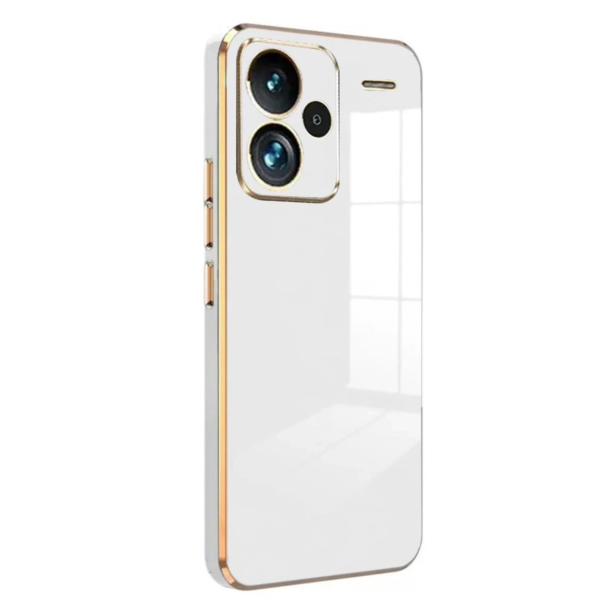 Xiaomi Redmi Note 13 Pro Plus Kılıf Volet Silikon - Beyaz