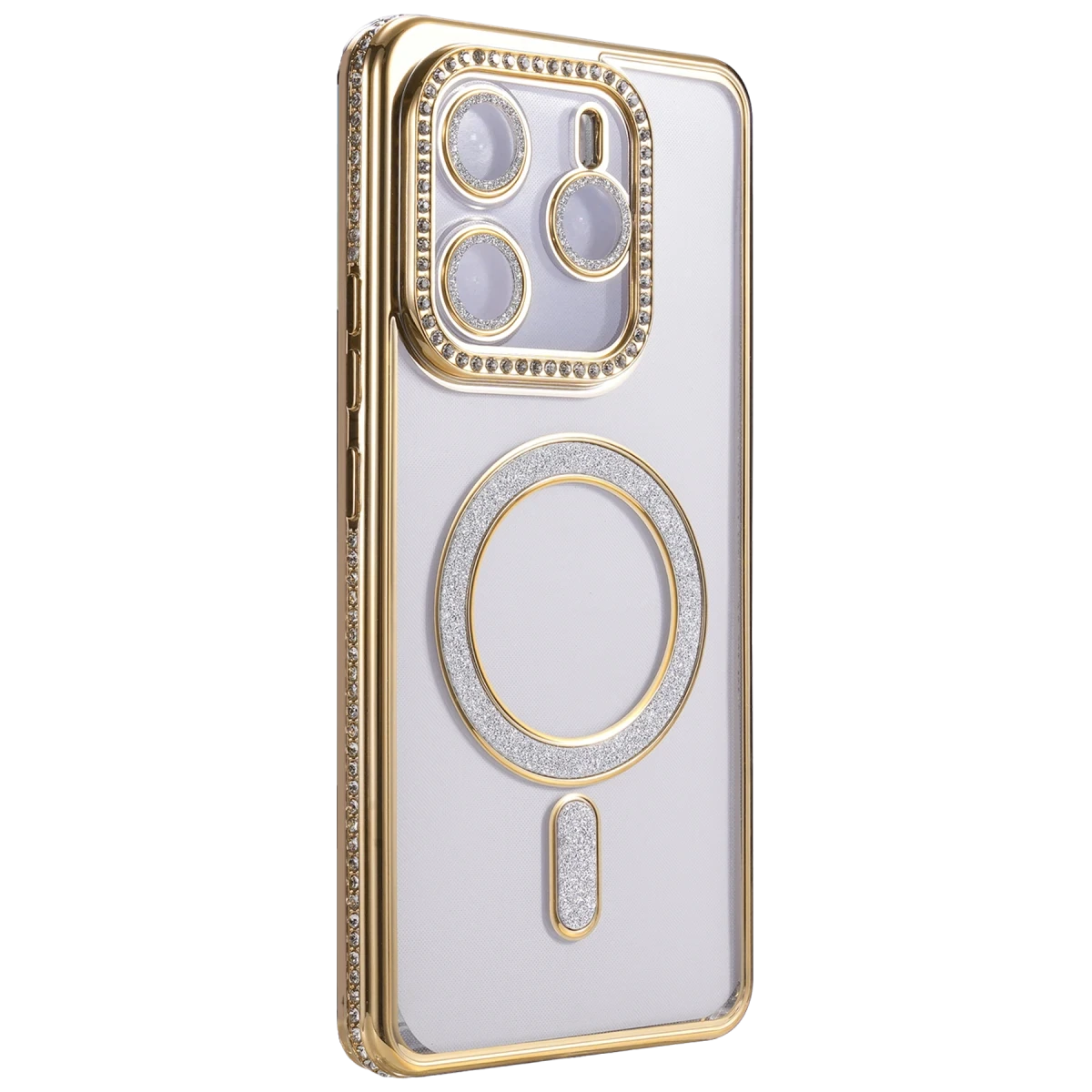Xiaomi Redmi Note 14 4G Joke Simli Magneticsafe Kılıf - Gold
